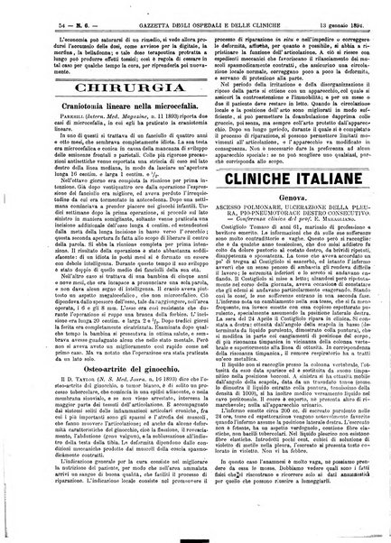 Gazzetta degli ospedali e delle cliniche