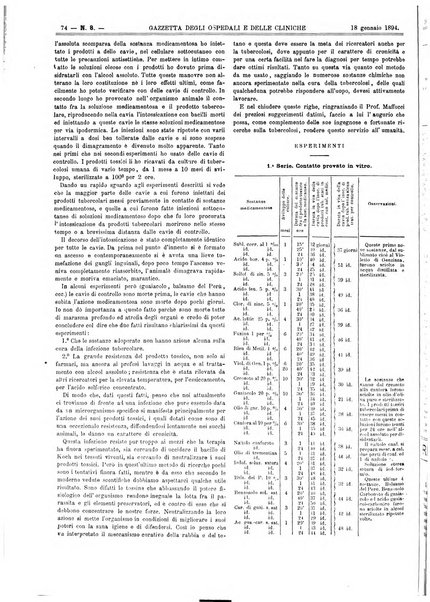 Gazzetta degli ospedali e delle cliniche