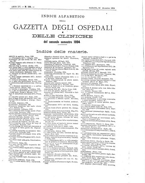 Gazzetta degli ospedali e delle cliniche