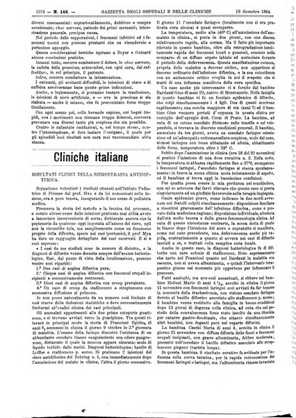 Gazzetta degli ospedali e delle cliniche