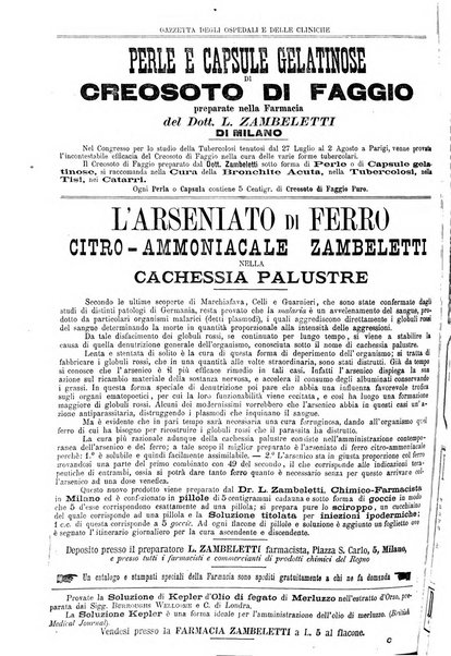 Gazzetta degli ospedali e delle cliniche