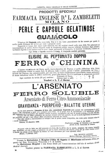 Gazzetta degli ospedali e delle cliniche