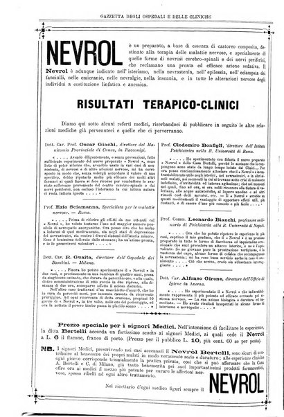 Gazzetta degli ospedali e delle cliniche