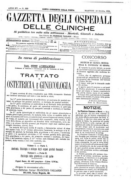 Gazzetta degli ospedali e delle cliniche