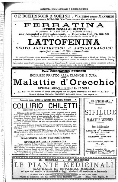 Gazzetta degli ospedali e delle cliniche