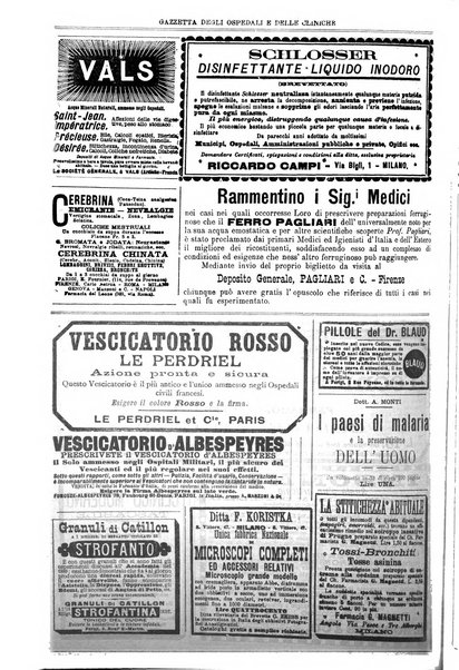 Gazzetta degli ospedali e delle cliniche