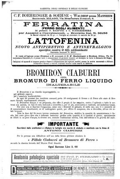 Gazzetta degli ospedali e delle cliniche