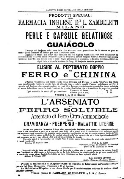 Gazzetta degli ospedali e delle cliniche