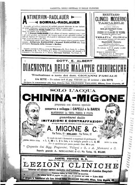 Gazzetta degli ospedali e delle cliniche