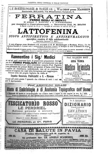 Gazzetta degli ospedali e delle cliniche