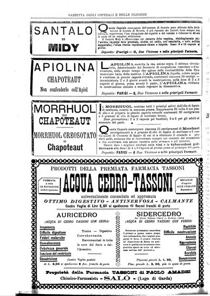 Gazzetta degli ospedali e delle cliniche