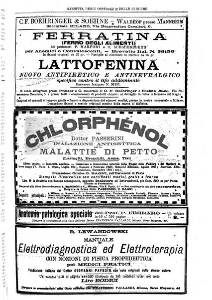 Gazzetta degli ospedali e delle cliniche