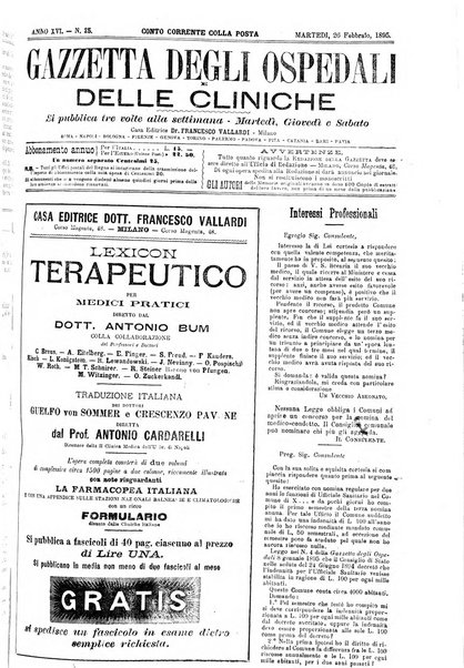 Gazzetta degli ospedali e delle cliniche