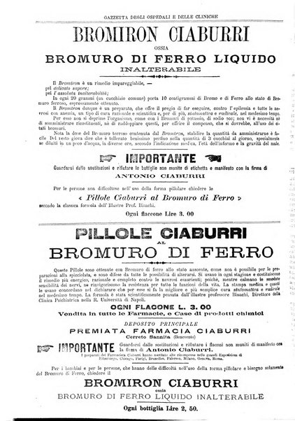 Gazzetta degli ospedali e delle cliniche