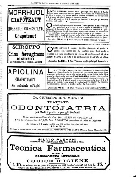 Gazzetta degli ospedali e delle cliniche