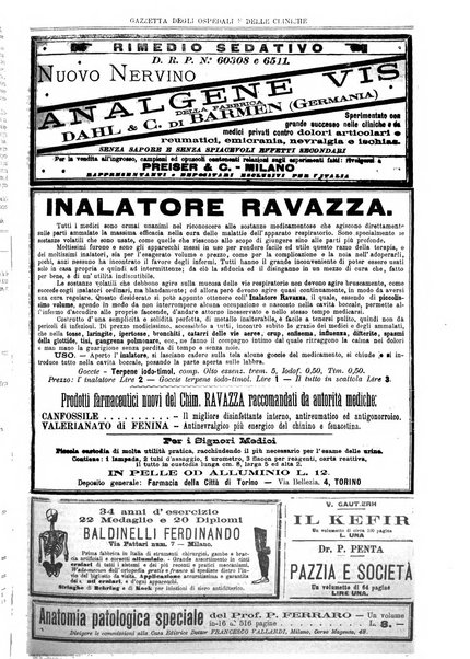 Gazzetta degli ospedali e delle cliniche