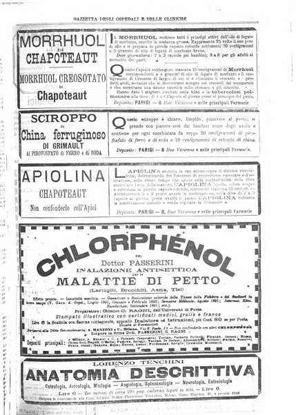 Gazzetta degli ospedali e delle cliniche