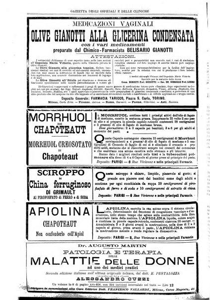 Gazzetta degli ospedali e delle cliniche