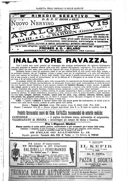 Gazzetta degli ospedali e delle cliniche