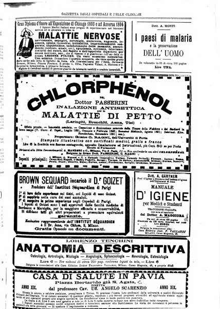 Gazzetta degli ospedali e delle cliniche