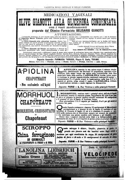 Gazzetta degli ospedali e delle cliniche