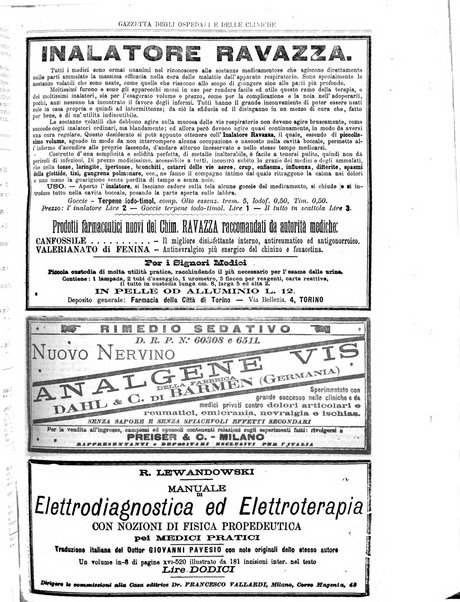 Gazzetta degli ospedali e delle cliniche