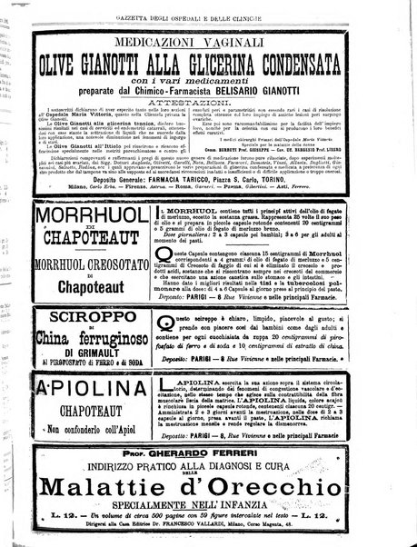 Gazzetta degli ospedali e delle cliniche