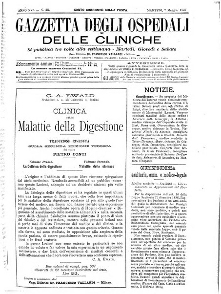 Gazzetta degli ospedali e delle cliniche