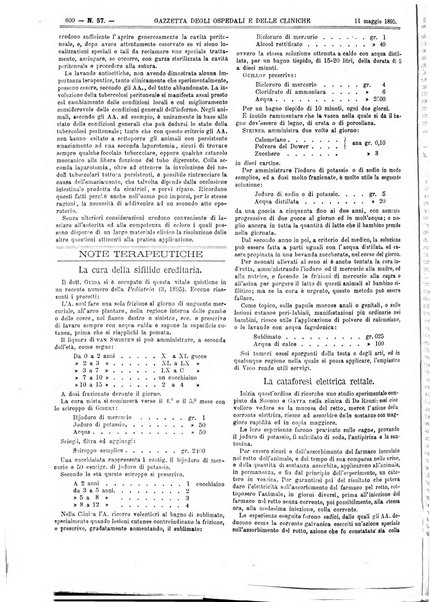 Gazzetta degli ospedali e delle cliniche