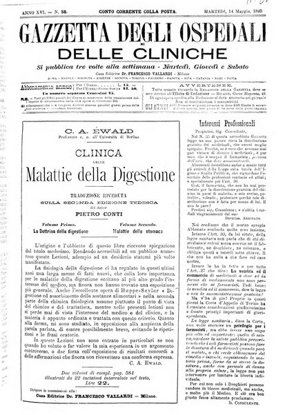 Gazzetta degli ospedali e delle cliniche