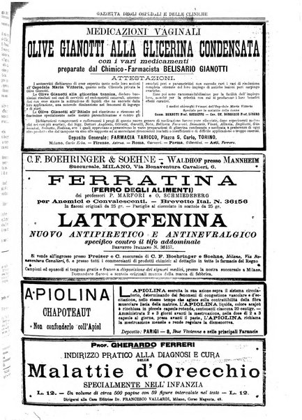 Gazzetta degli ospedali e delle cliniche