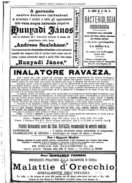 Gazzetta degli ospedali e delle cliniche