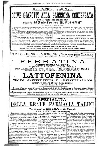 Gazzetta degli ospedali e delle cliniche