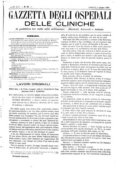 Gazzetta degli ospedali e delle cliniche