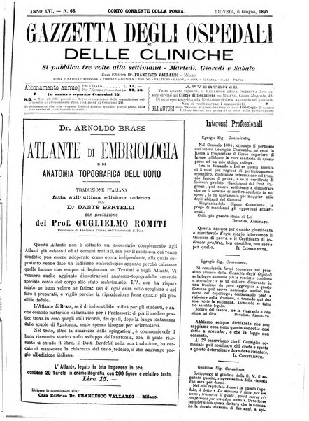 Gazzetta degli ospedali e delle cliniche