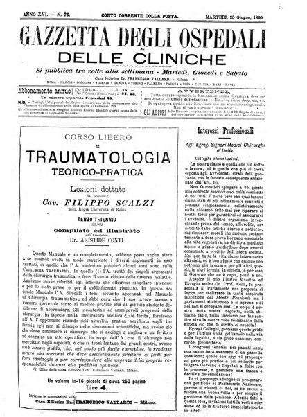 Gazzetta degli ospedali e delle cliniche