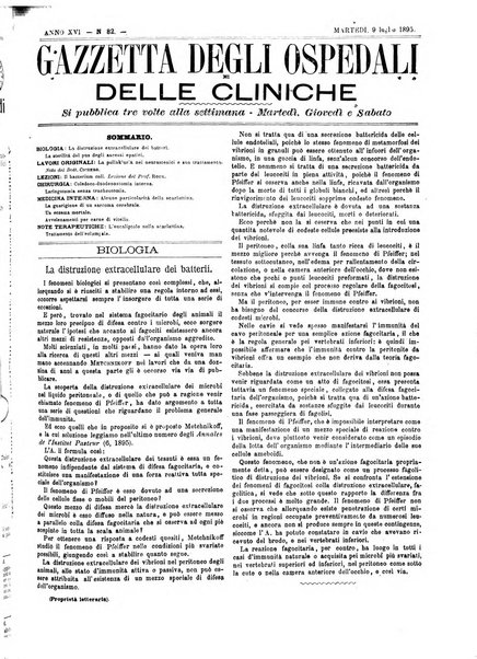 Gazzetta degli ospedali e delle cliniche