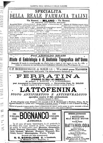 Gazzetta degli ospedali e delle cliniche