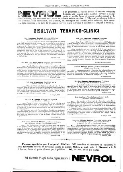 Gazzetta degli ospedali e delle cliniche