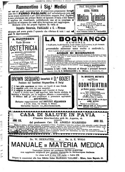 Gazzetta degli ospedali e delle cliniche