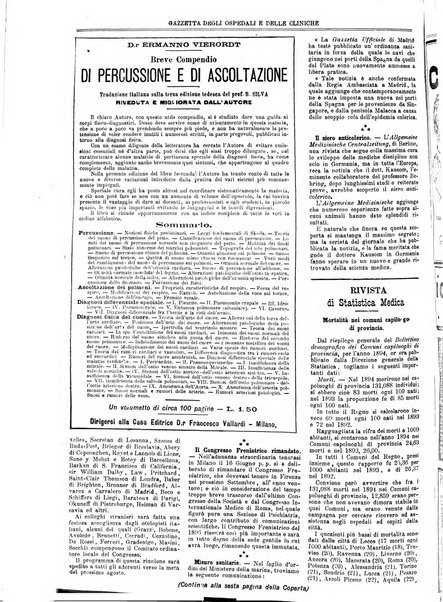 Gazzetta degli ospedali e delle cliniche