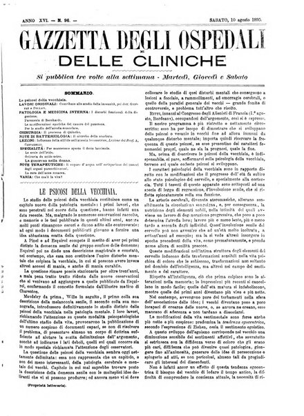 Gazzetta degli ospedali e delle cliniche