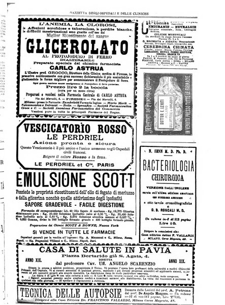 Gazzetta degli ospedali e delle cliniche