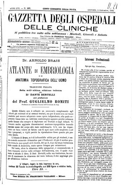 Gazzetta degli ospedali e delle cliniche