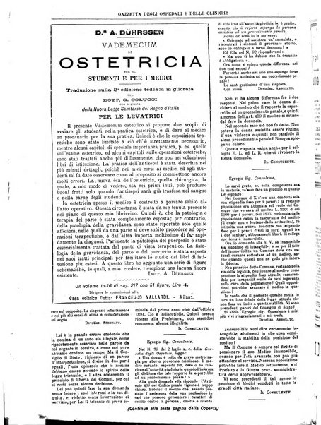 Gazzetta degli ospedali e delle cliniche