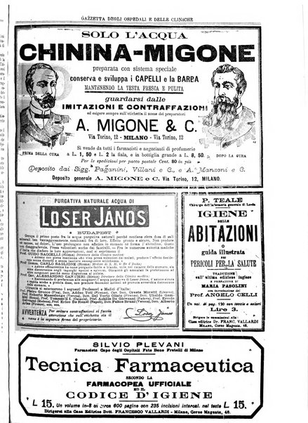 Gazzetta degli ospedali e delle cliniche