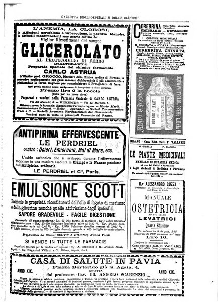 Gazzetta degli ospedali e delle cliniche