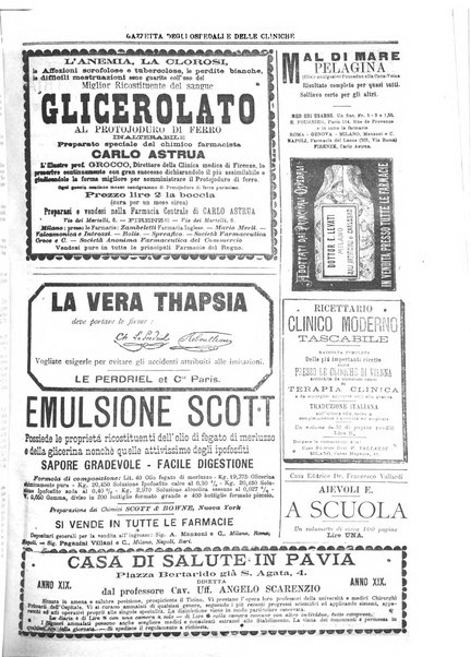 Gazzetta degli ospedali e delle cliniche