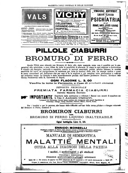 Gazzetta degli ospedali e delle cliniche