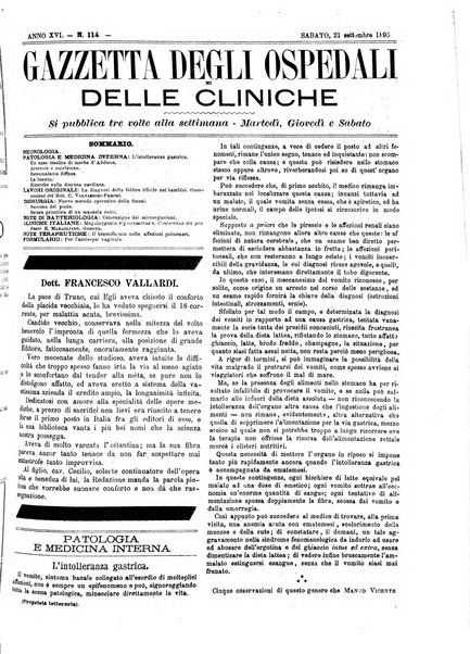 Gazzetta degli ospedali e delle cliniche